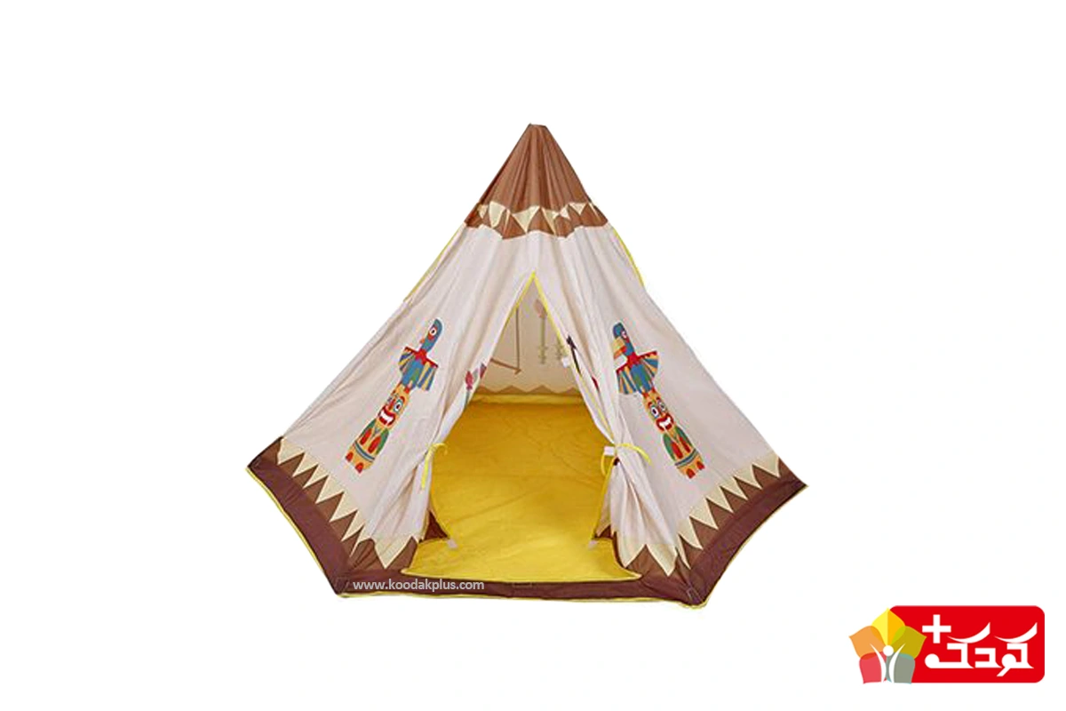 چادر بازی کودک طرح قبیله سرخپوستی را می توانید در خانه برپا کنید