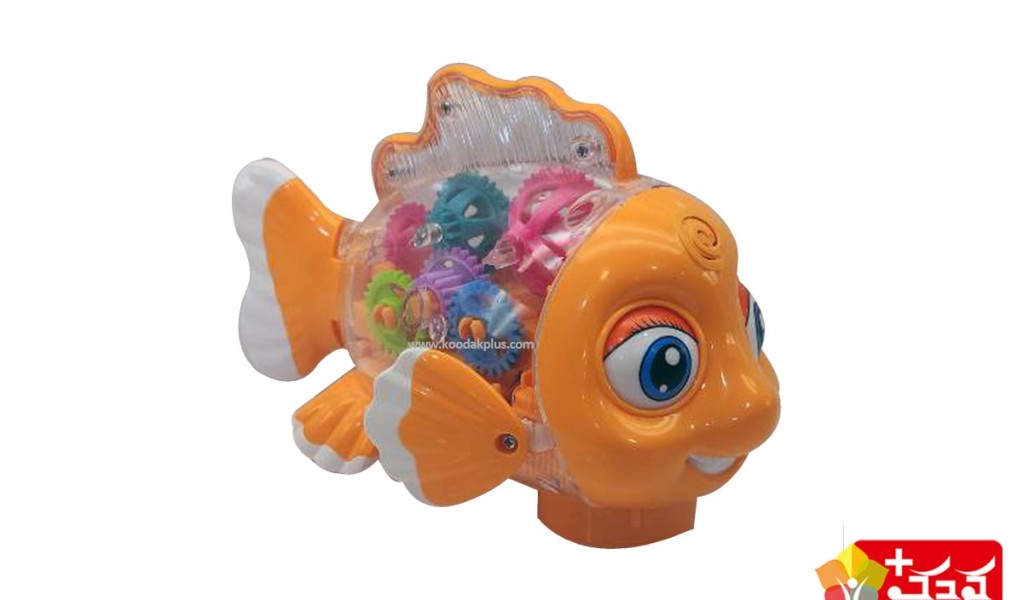 ماهی اسباب بازی چرخ دنده ای با بدنه مقاوم
