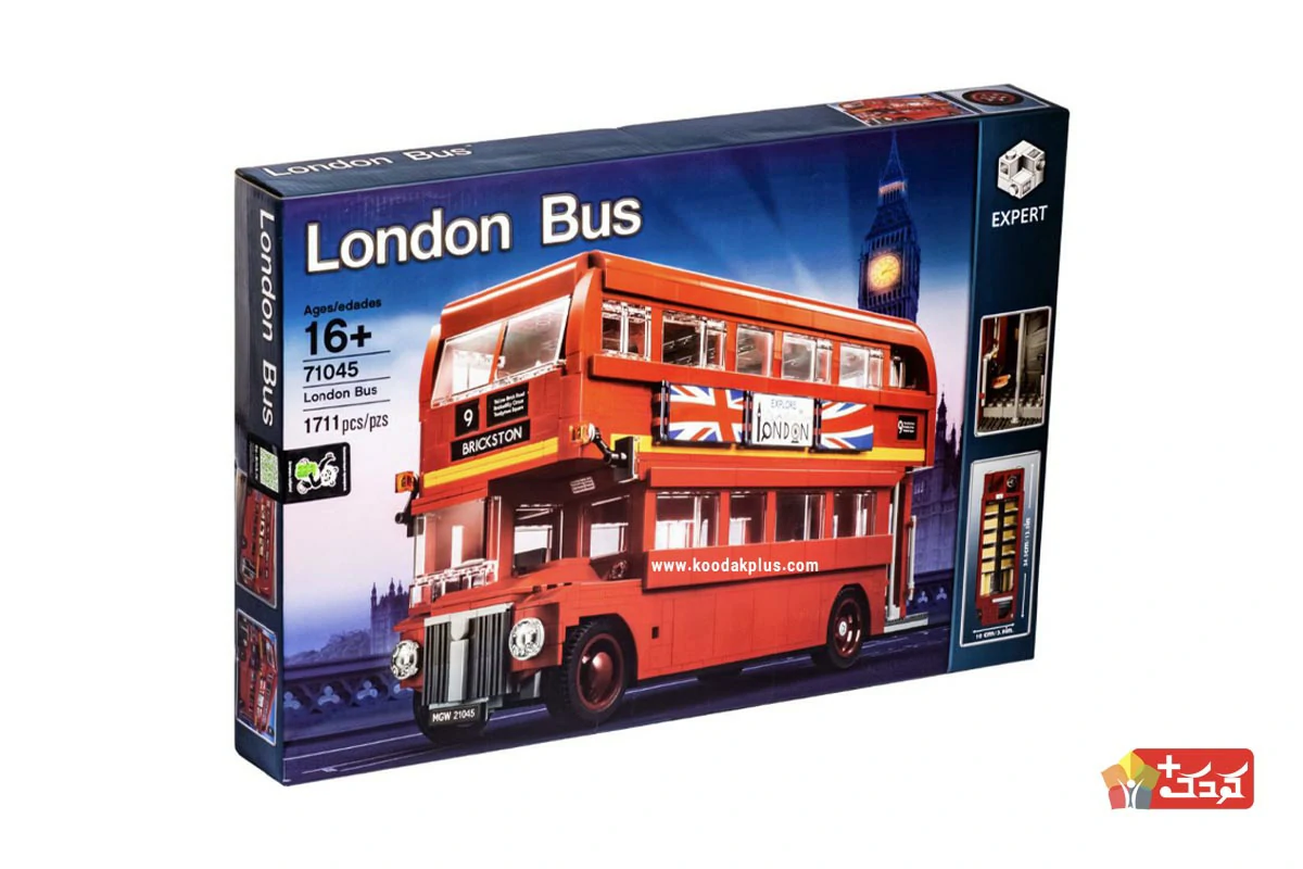 لگو اتوبوس لندن مدل 71045 برای بعد از 16 سالگی مناسب است.