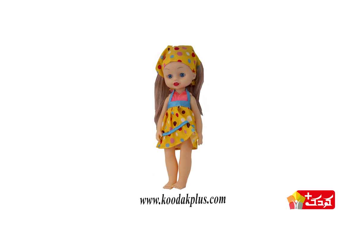 عروسک مای مای قد 30 سانتی با لباس توپی مناسب رده سنی 3 سال به بالا