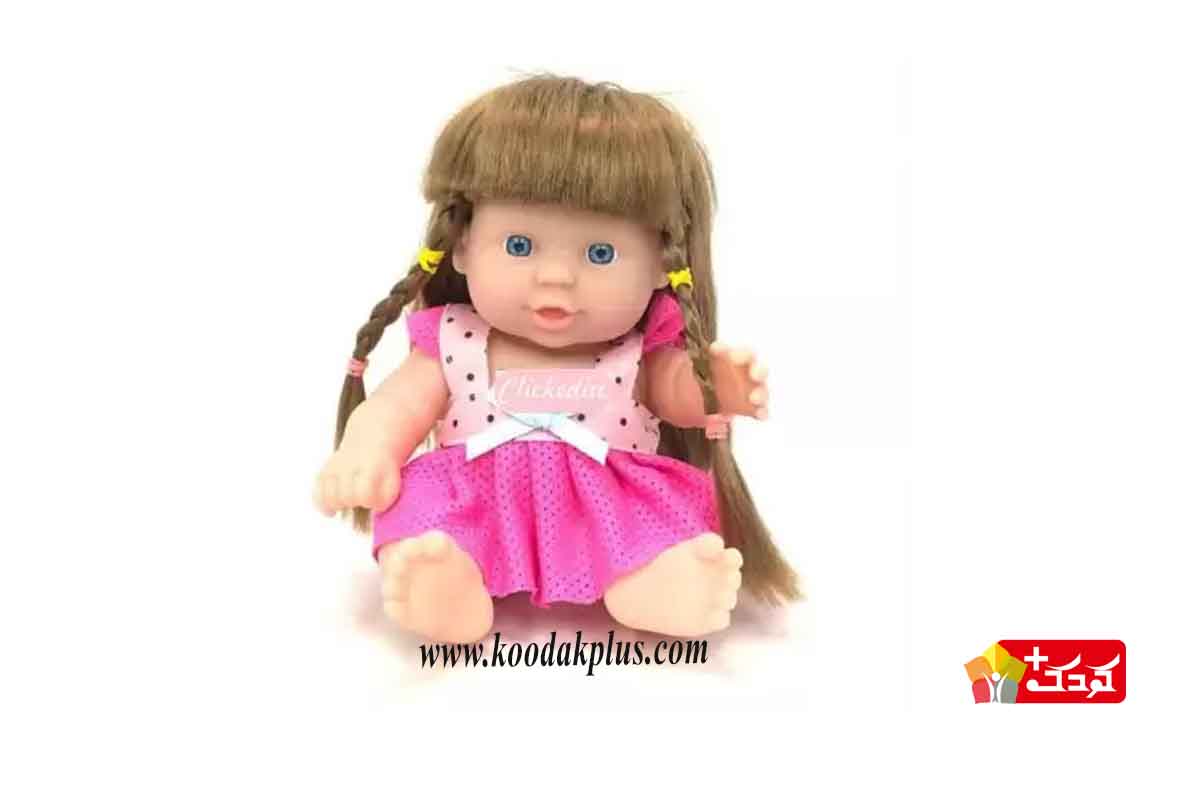 عروسک موزیکال مای مای نشسته لباس توپی