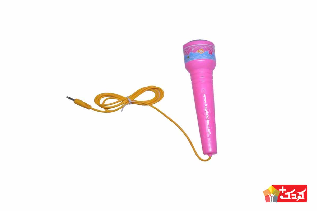 میکروفون موزیکال طرح دخترانه از پلاستیک مقاوم ساخته شده است