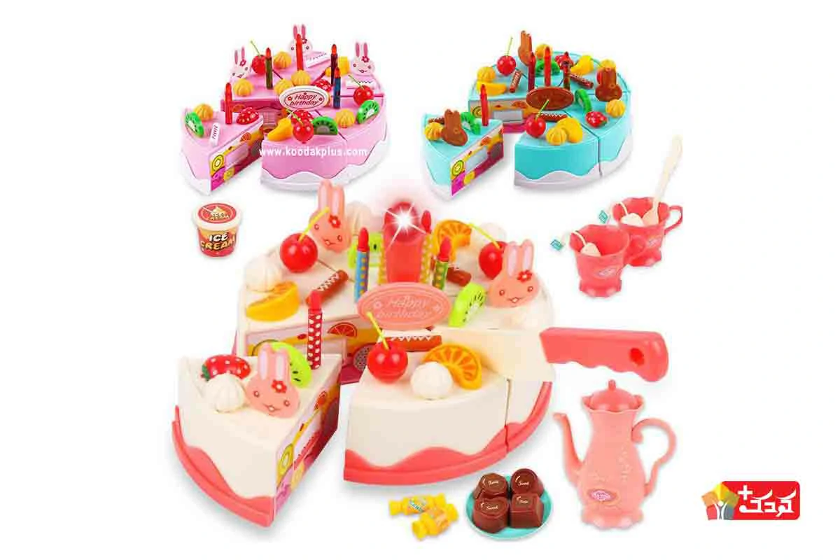 کیک تولد موزیکال مدل 146-889؛ قابلیت تولید صدا و نور را دارد و برای کودکان 3 سال به بالا مناسب می باشد.