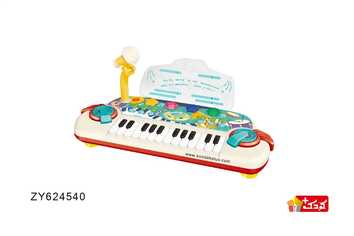 پیانو مدل ZY624540 شارژی می باشد و میکروفون نیز قابلیت پخش صدا را دارد