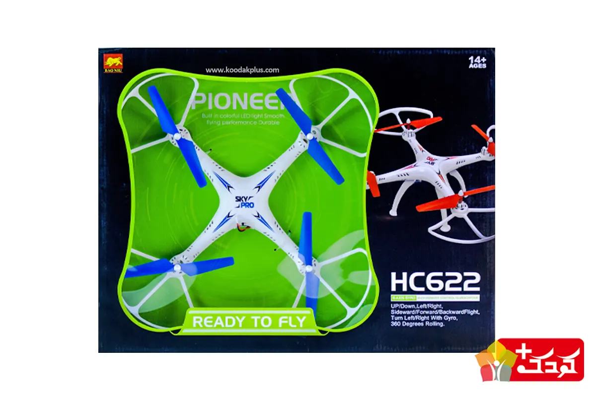 کوادکوپتر PIONEER مدل HC622 یکی از اسباب بازی های پروازی با کیفیت است