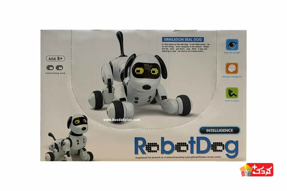 سگ رباتیک کنترلی سخنگو مدل 9007A برای بعد از 8 سالگی مناسب است.