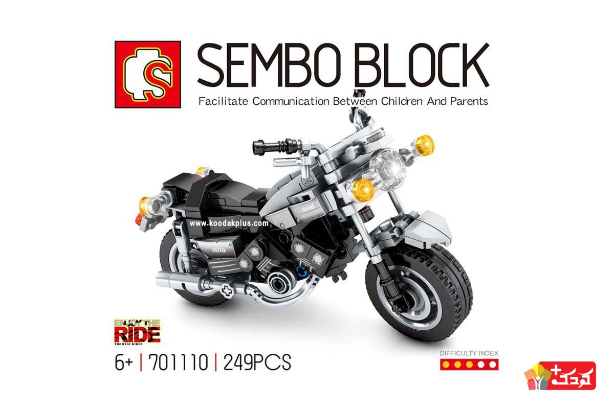 لگو موتور کلاسیک سمبو بلاک دارای 249 قطعه است