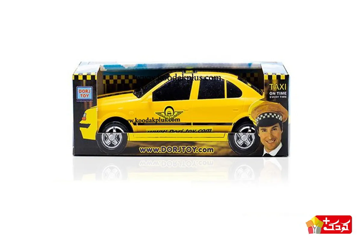 اسباب بازی سمند تاکسی به رنگ زرد است