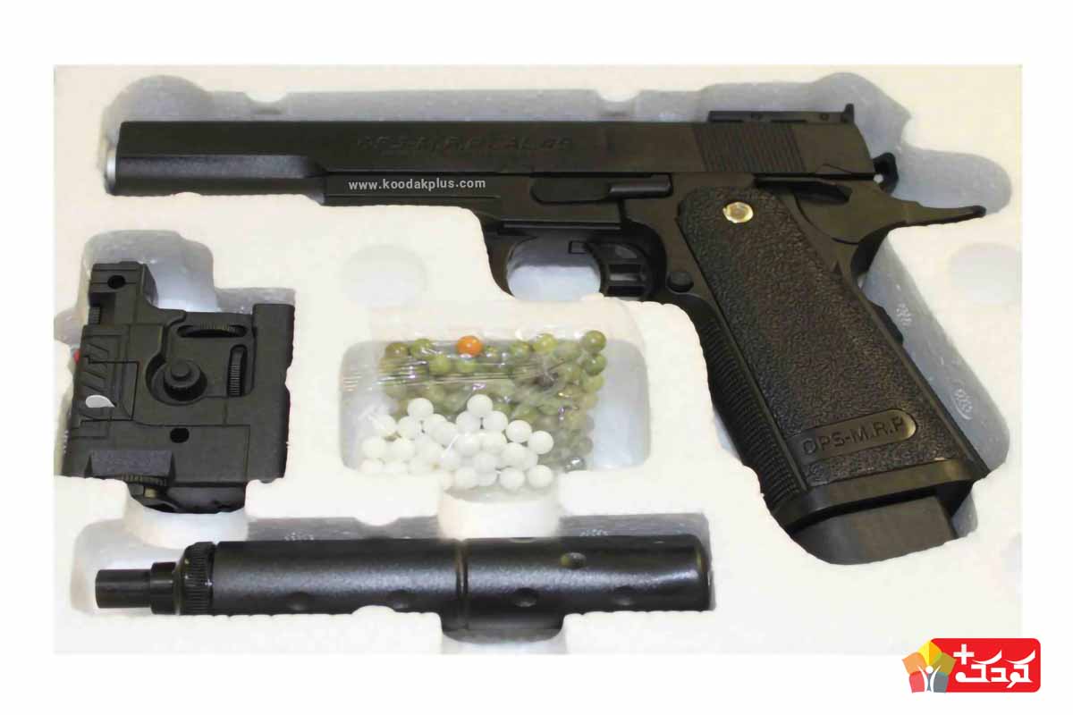 تفنگ اسباب بازی ساچمه ای مدل 139 از جنس پلاستیک مقاوم می باشد.