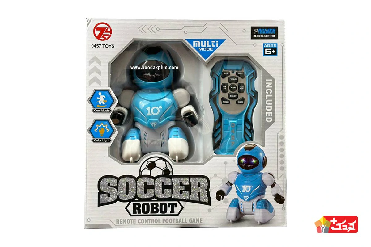 ربات کنترلی فوتبالیست اسباب بازی مدل 14-606 برای بعد از 6 سالگی مناسب است.