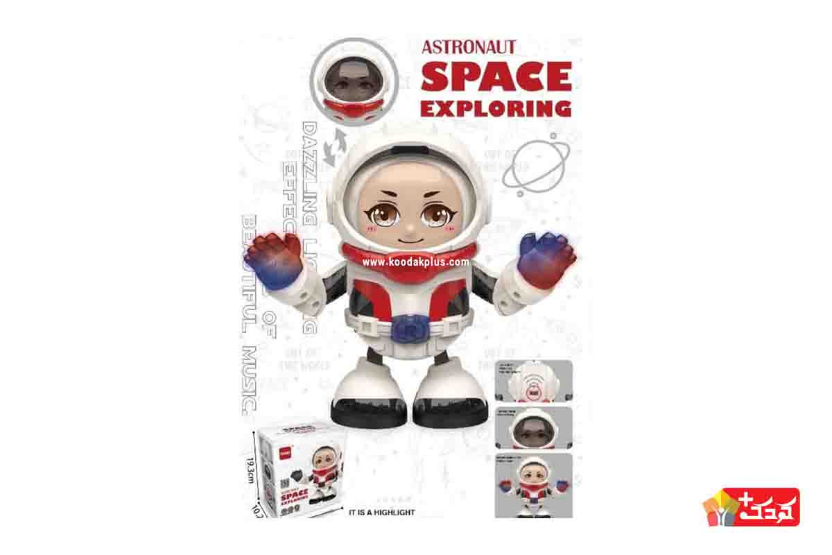 عروسک رقاص طرح ربات مدل Space Exploring برای بعد از 3 سالگی مناسب است.