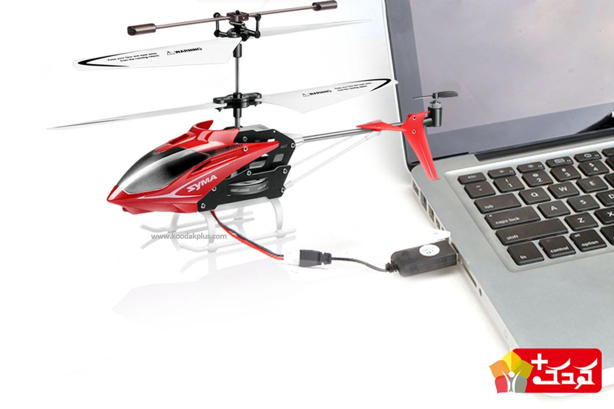 	باتری هلیکوپتر کنترلی سایما S5 Speed با کابل شارژ USB به راحتی شارژ خواهد شد