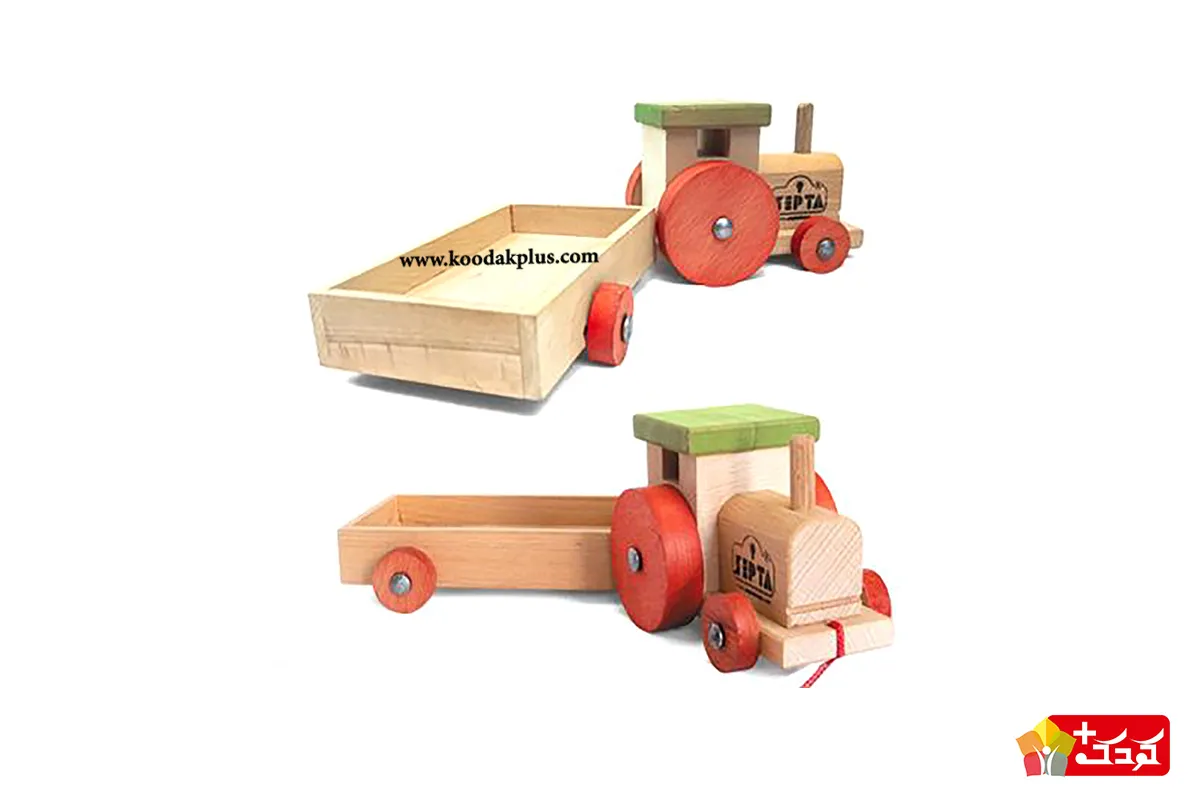 تراکتور چوبی سپتا تویز مخصوص کودکان زیر 10 سال است