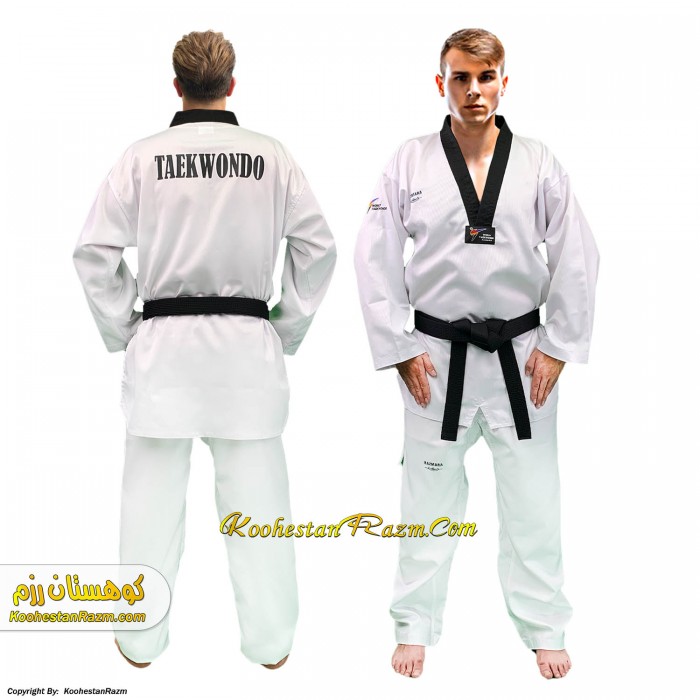 لباس تکواندو پارچه کبریتی یا اتوبانی T5