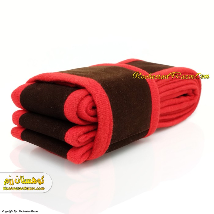 شالبند قهوه ای سفارشی دوز کونگ فو