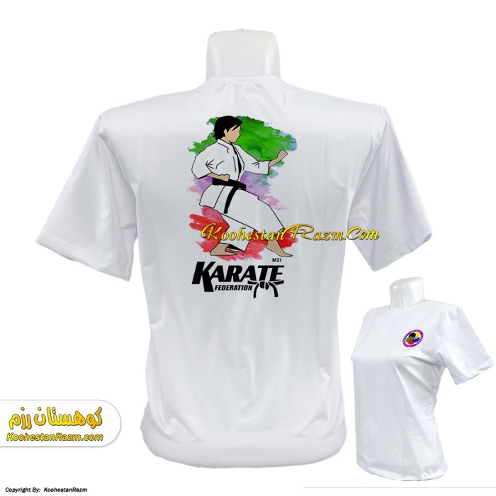 تیشرت سفید رزمی کاراته