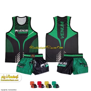 ست لباس کیک بوکسنگ بانوان سبز