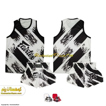 لباس کیک بوکسینگ سفید فیرتکس افرود