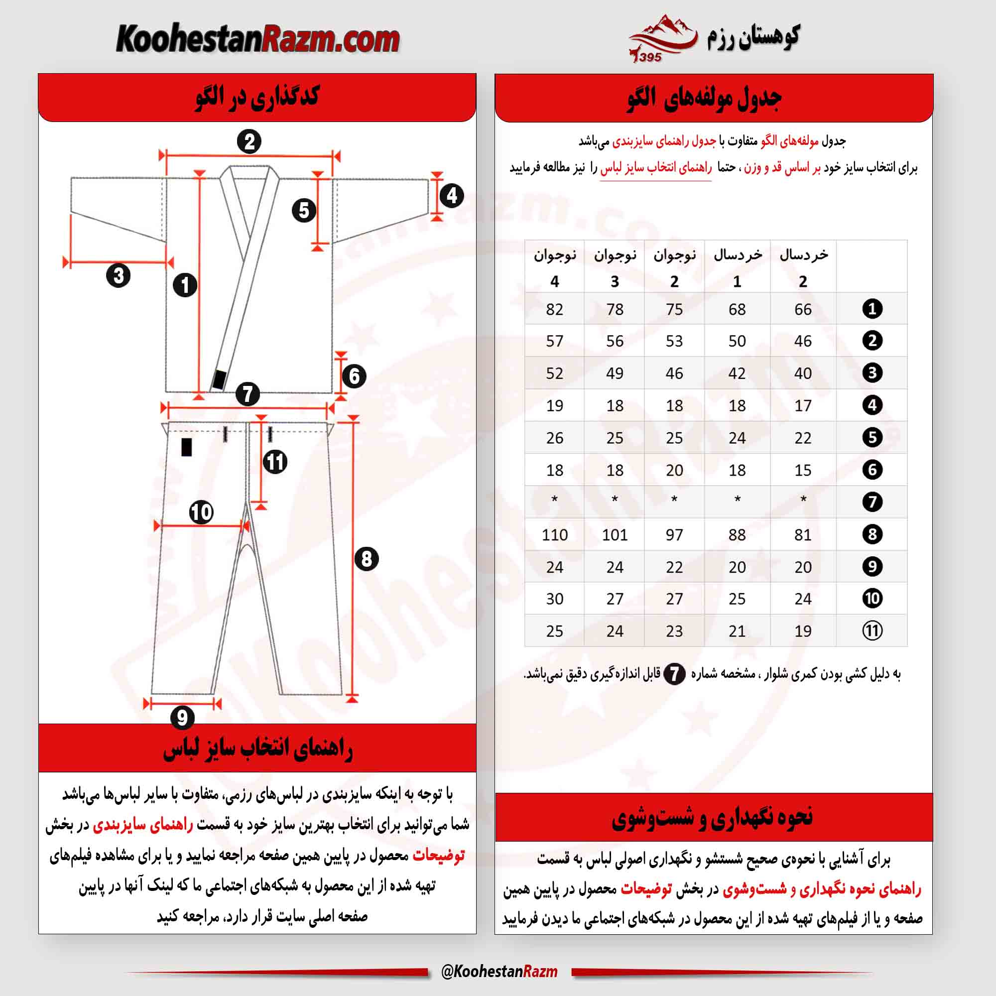 11 اندازه از جزئیات این لباس