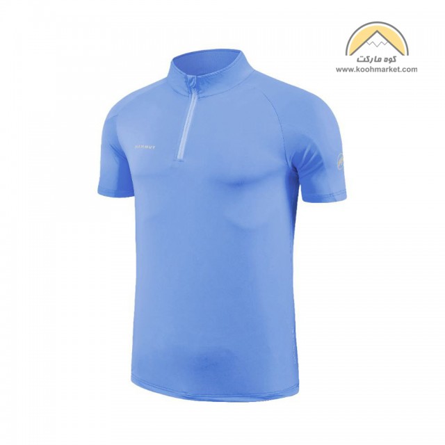 تیشرت کوهنوردی نیم زیپ طرح ماموت مدل A2301