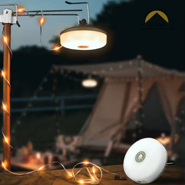 چراغ چادر ریسه ای شارژی مدل 828