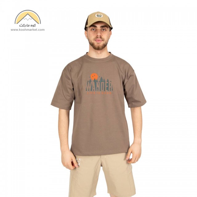 تیشرت HIMALAYA طرح  WANDER ( قواره باکسی / پارچه پر تراکم )