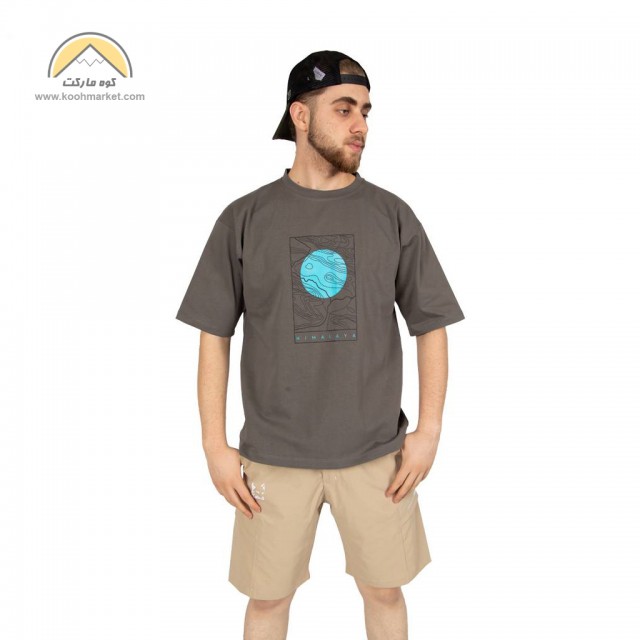 تیشرت HIMALAYA طرح  GEO ( قواره باکسی / پارچه پر تراکم )