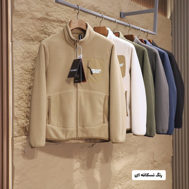 کاپشن پلار تمام زیپ بلک دیر مدل BLACKDEER 298