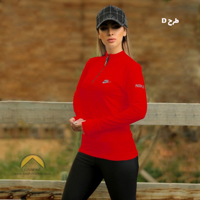 بلوز نیم زیپ زنانه مدل 2968