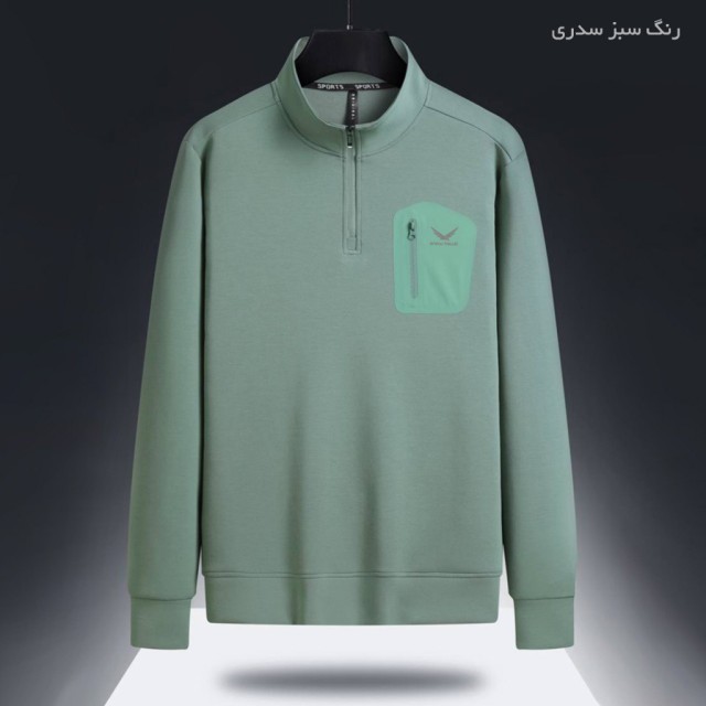 سویشرت نیم زیپ Snow Hawk مدل SN5716