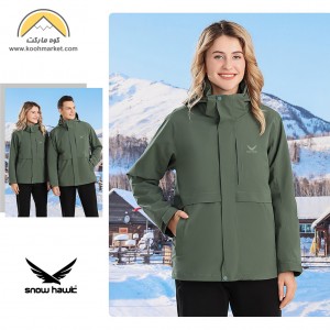 کاپشن دوپوش مردانه Snow Hawk مدل SN-6899