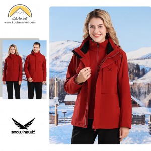 کاپشن دوپوش مردانه Snow Hawk مدل SN-6899