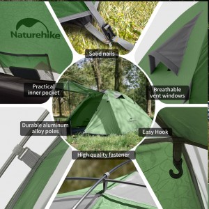 چادر 4 نفره نیچرهایک مدل Naturehike NH18Z044-P