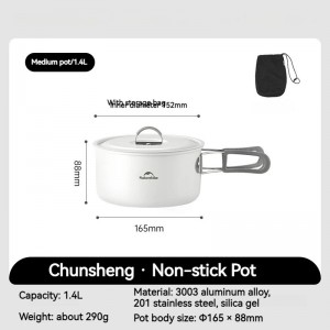 ست ظروف سرامیکی نیچرهایک مدل Naturehike CNK2450CF013