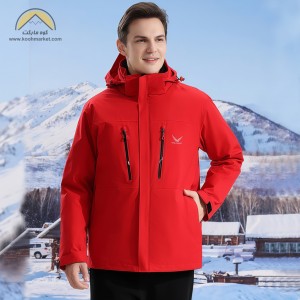 کاپشن دوپوش پر مردانه اسنوهاوک مدل Snow Hawk SN-68997