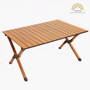 میز کمپینگ آلومینیومی طرح چوب مدل X808