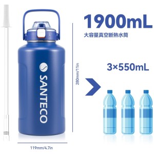 فلاسک 1.9 لیتری سانتکو مدل SANTECO ERIE 1.9L (به همراه کاور مخصوص حمل)