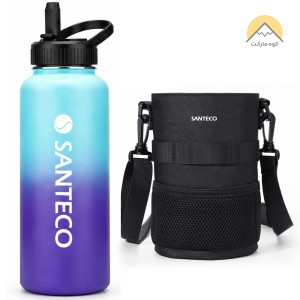 بطری ورزشی 1.1 لیتری سانتکو مدل SANTECO SOLUND 1.1L (به همراه دو عدد درب)