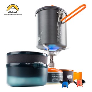 ست ظروف و اجاق گازی GSI مدل HALULITE Microdualist Complete