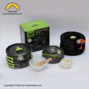 ست ظروف اسنوهاوک مدل Snow Hawk SN-T 111 (با دسته سبز رنگ)