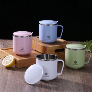 لیوان دو جداره درب دار