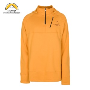 هودی نیم زیپ پاییزه W.U.T.S (رنگ خردلی)