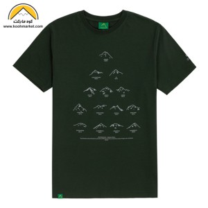 تیشرت آستین کوتاه W.U.T.S طرح 14 Peaks (رنگ سبز)