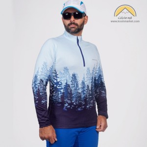 بلوز نیم زیپ هیمالیا طرح جنگل افرا