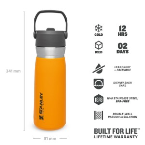 خرید بطری آب استنلی مدل STANLEY GO FLIP STRAW WATER BOTTLE | 0.65L