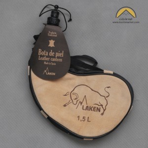 مشک آب چرمی لیکن 1.5 لیتری