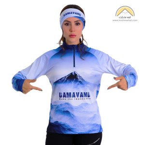 بلوز نیم زیپ مردانه و زنانه هیمالیا طرح دماوند