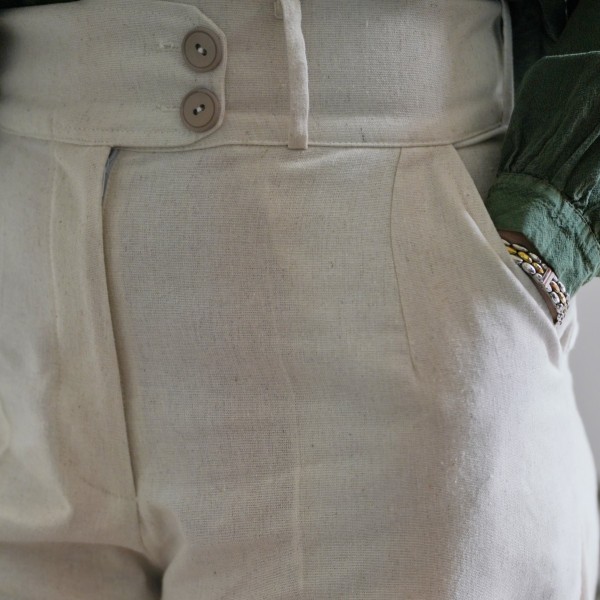 شلوار لینن