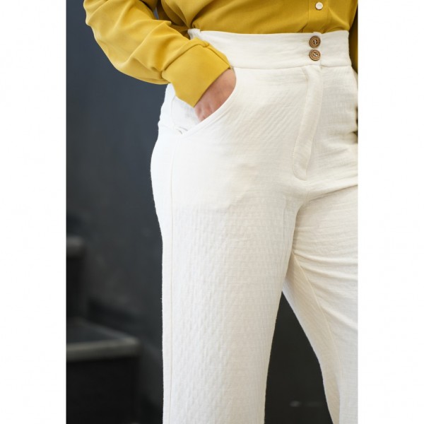 شلوار لینن لوزی