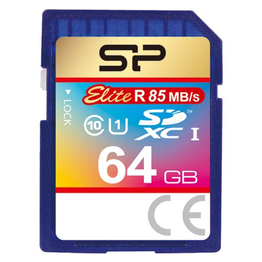 کارت حافظه سیلیکون پاور مدلClass 10 SDHC UHS-1 Elite U1 85MB/s کلاس 10 ظرفیت 64 گیگابایت